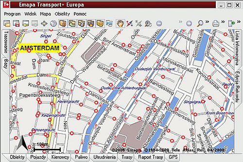 Plan miasta na mapie emapa transport